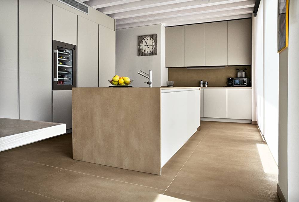 Plaine de cuisine beige