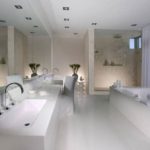 Large white bathroom