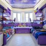 Thème de l'espace de décoration de chambre d'enfants