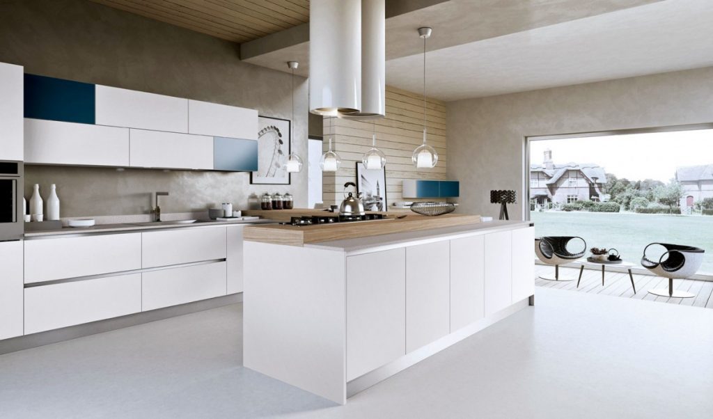 Design de cuisine moderne high-tech spacieux