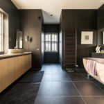 Design a spacious bathroom in a private house