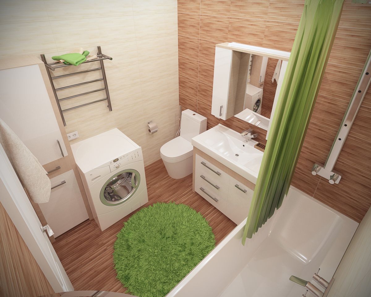 Bathroom design 6 sq m fit all