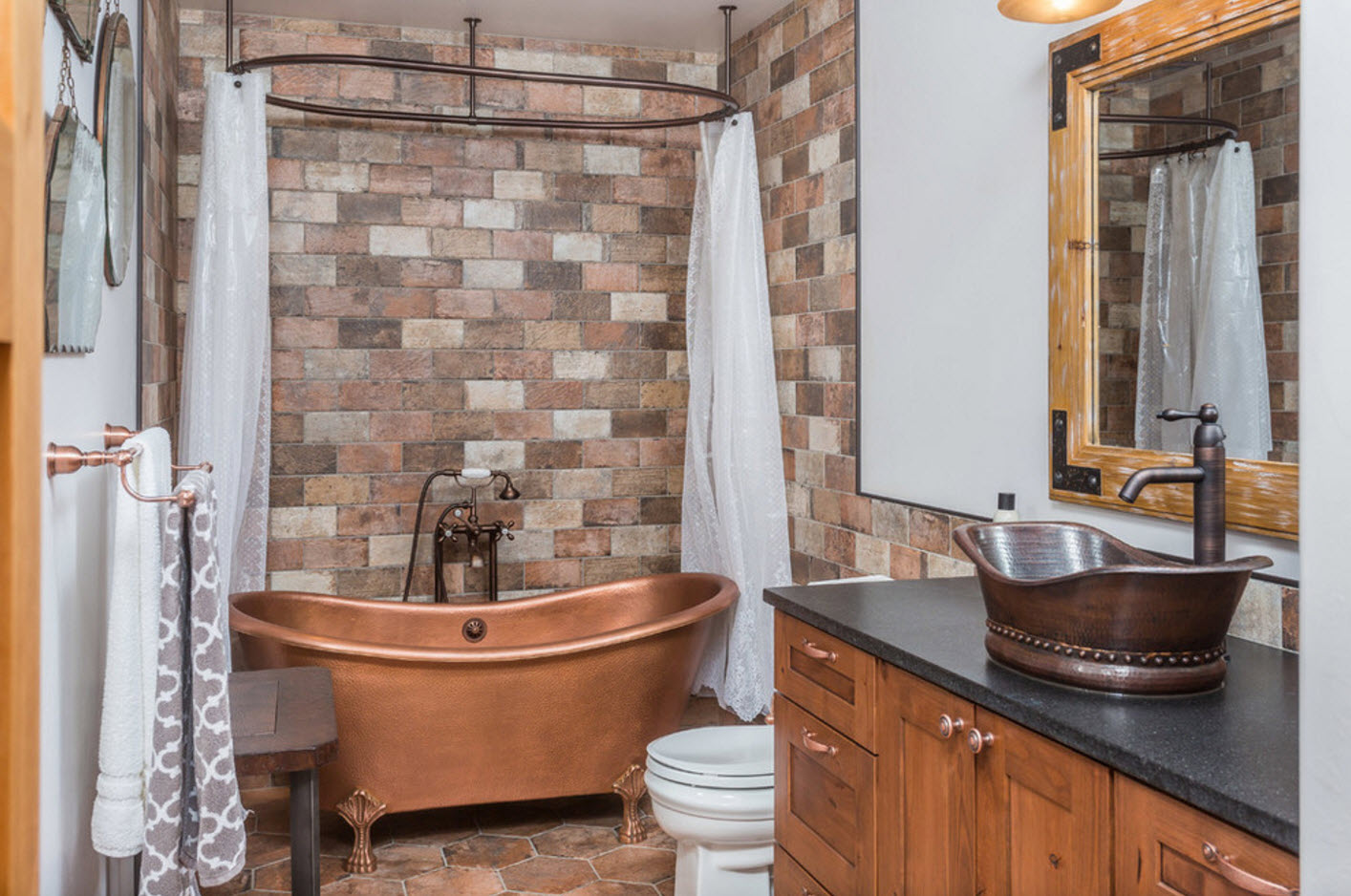 design de salle de bain élégant avec toilettes