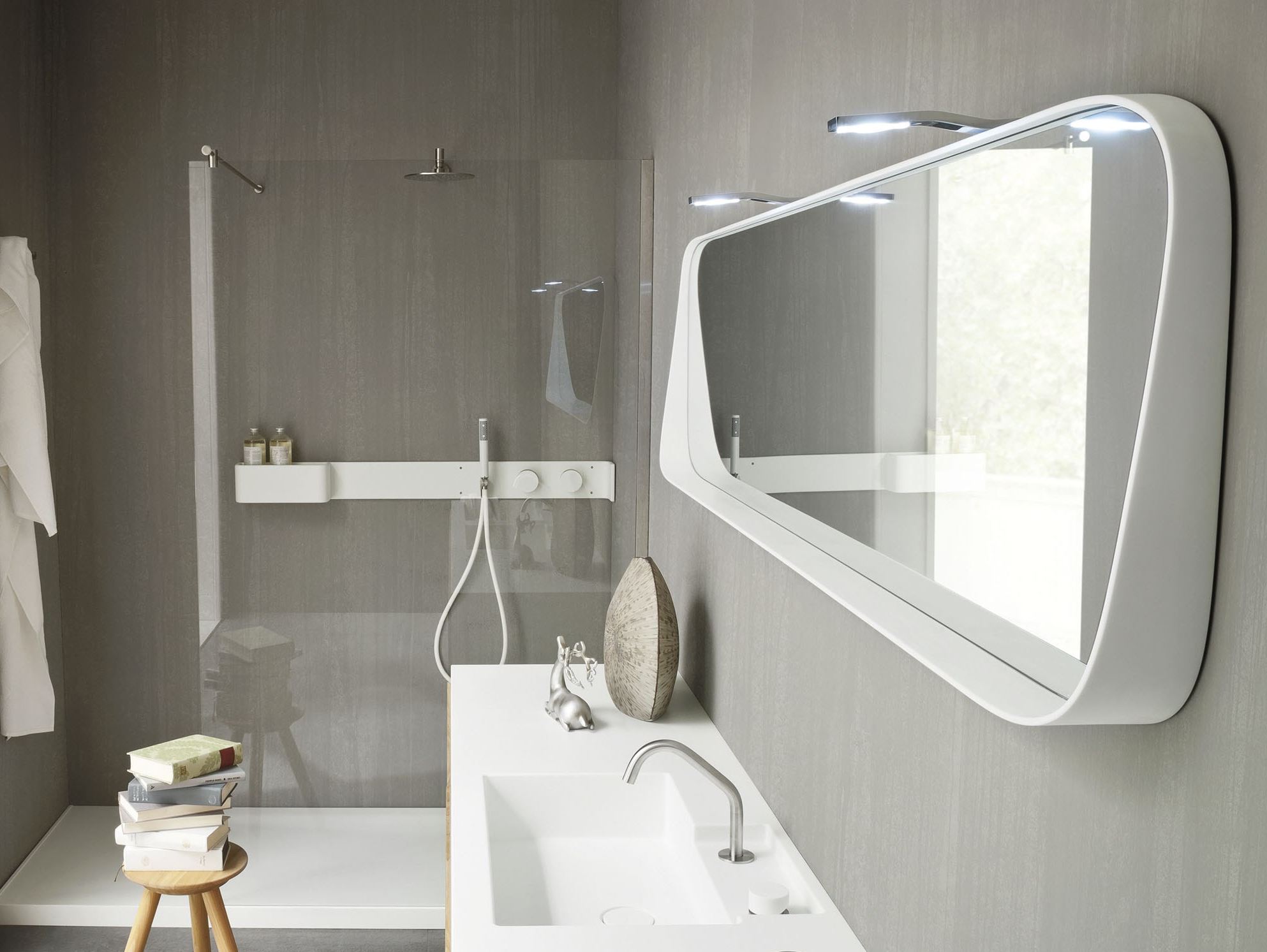 5 sq m bathroom with mirror