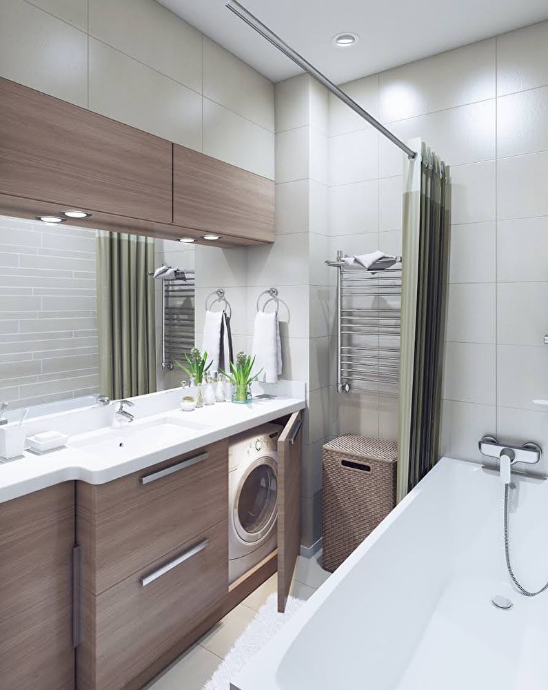 cozy design of the bathroom 3 m2