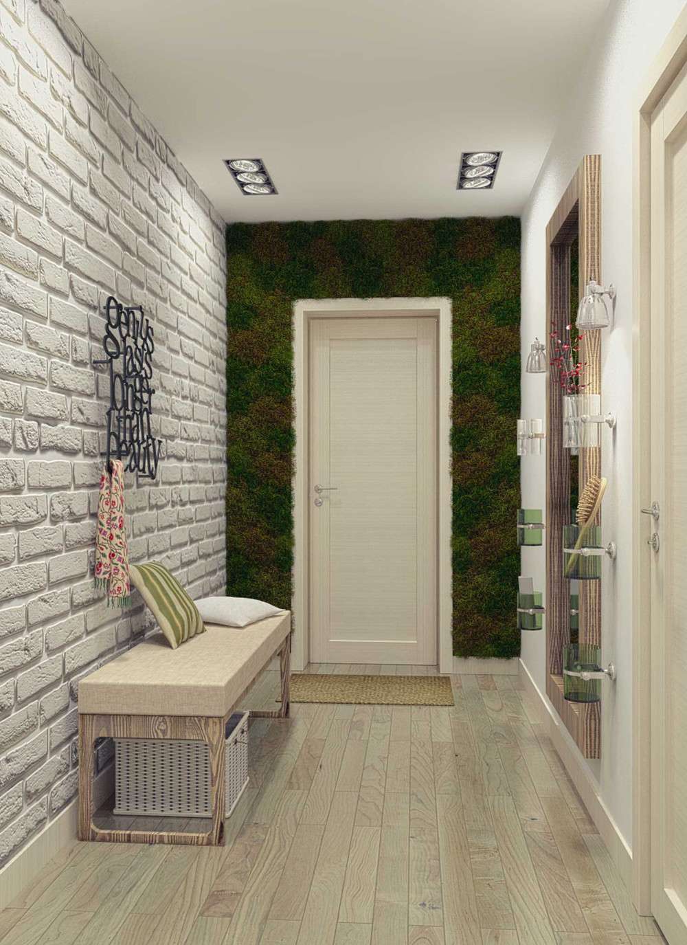 retro style hallway