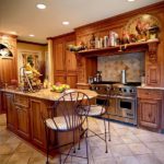 Kitchen design in a private house in a Victorian style.