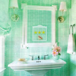 green ceramic tile