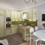 kitchen living room 18 m2 design photo