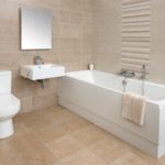 Salle de bain beige clair