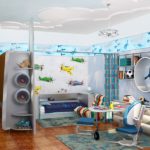 Faire une chambre d'enfants pour un écolier de haute technologie