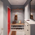 design of a narrow hallway photo interior