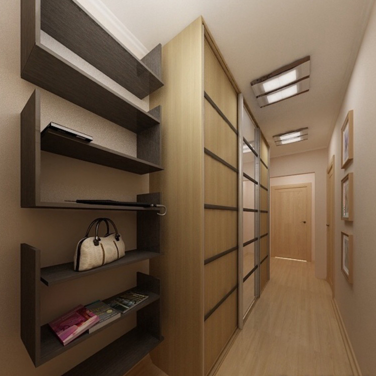 wardrobe in a narrow hallway