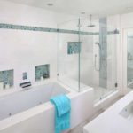 bathroom with shower design photo