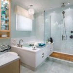 bathroom with shower decor photo