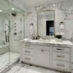 bathroom with shower photo design