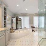 bathroom with shower photo design