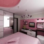 idée de design lumineux d'une chambre de 15 m² photo