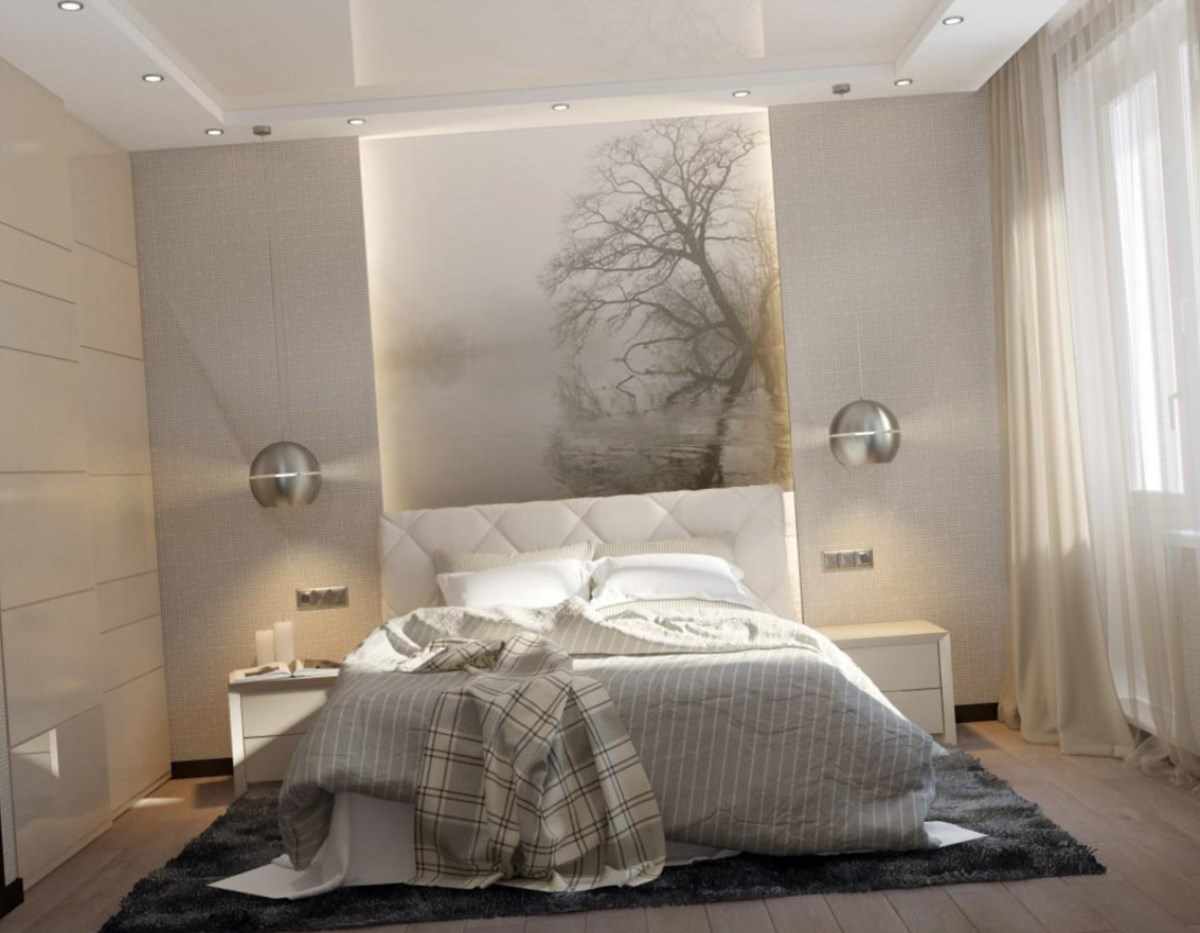 variante de décoration de chambre lumineuse 15 m²