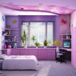 exemple d'un beau design d'une chambre pour une fille photo