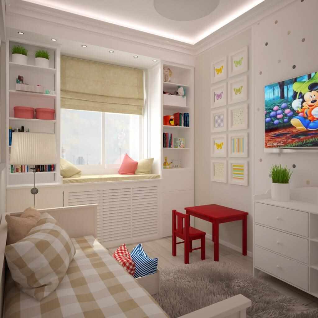 variante d'un style de chambre à coucher lumineux pour une fille