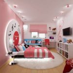 Un exemple d'un style lumineux d'une chambre pour une fille photo