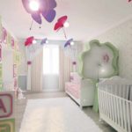 version d'un beau décor de chambre pour une photo de fille