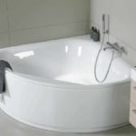 version of the bright style of the bathroom with a corner bathtub photo