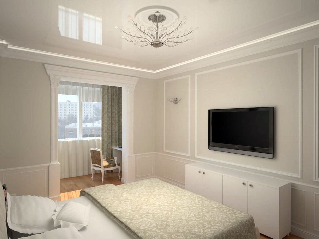 chambre design 11 m² avec plafond tendu