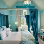 conception de chambre tons turquoise