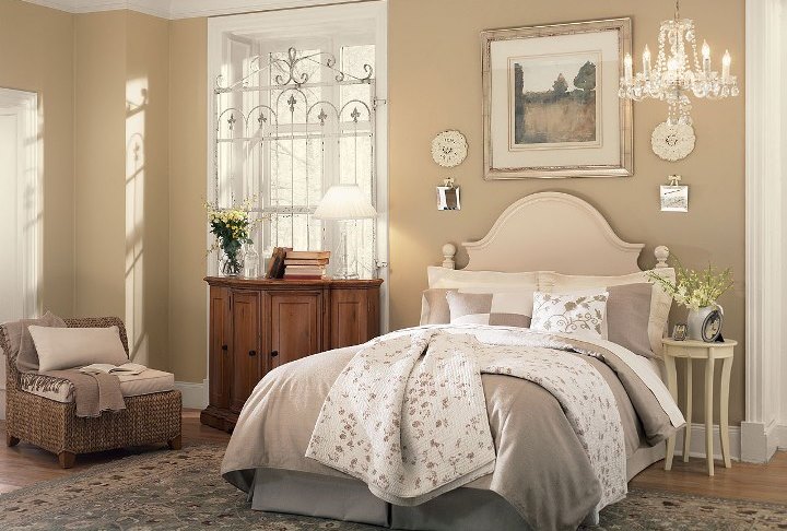 chambre beige