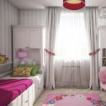 L'intérieur de la chambre des enfants dans des tons gris