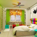 Chambre intérieure lumineuse pour un enfant