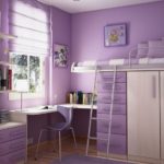 Chambre enfant lilas