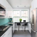 Espace de travail de cuisine dans un style moderne