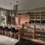 Wooden furniture in a rustic kitchen design