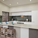 Kitchen design in gray shades