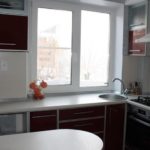 Worktop with sink instead of window sill