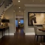 Spotlights on the kitchen-dining room ceiling