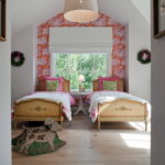 Children's beds by the window of a private house