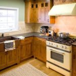 Kitchen furniture with wooden facades