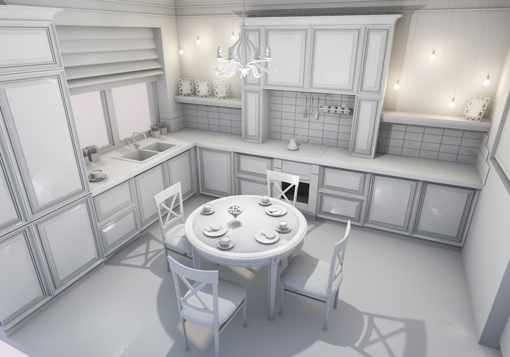 Progetto cucina in grigio