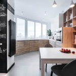 Conception de cuisine spacieuse de style loft