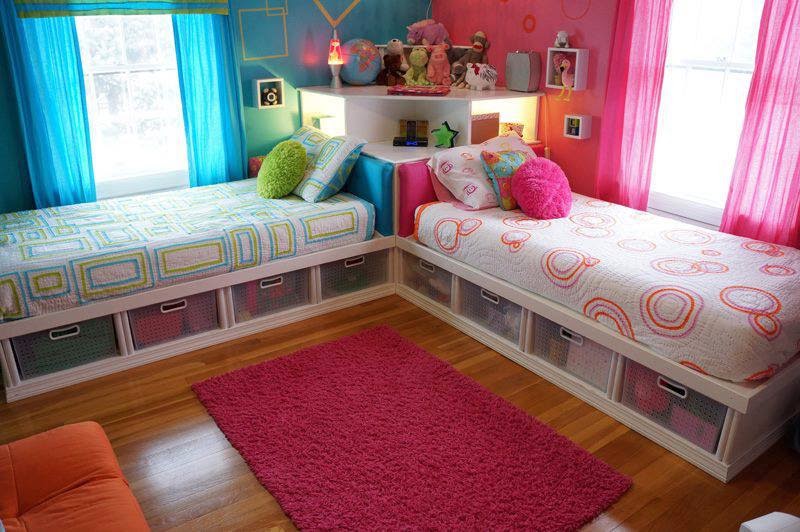 Children's beds with spacious drawers