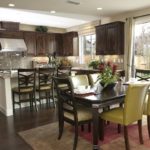 Dining room kitchen with panoramic windows.