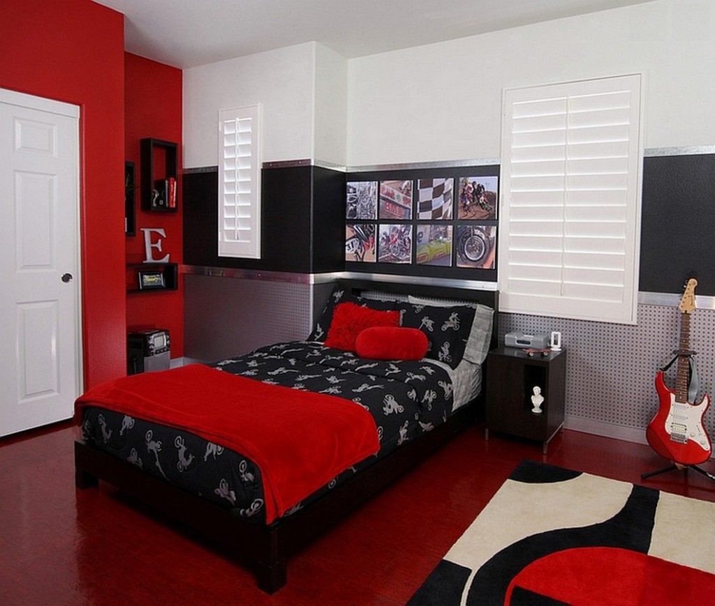 Couleur rouge dans le design de la chambre des enfants