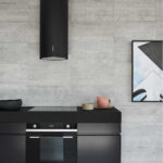 Pipe-shaped designer range hood