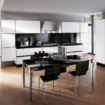 High-tech dining area in the kitchen