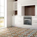 Kitchen with window to the floor in a private house