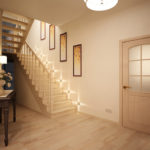 Conception de couloir beige